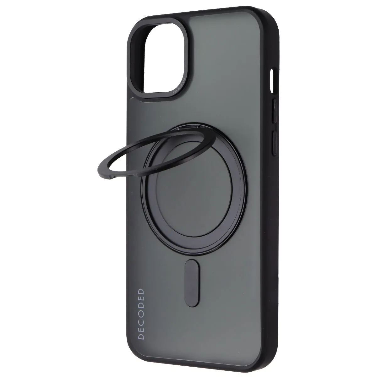 Decoded 360 Loop Stand Back Cover Case for MagSafe - for iPhone 15 Plus - Black Strong protection