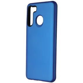 Luxury Feel Comfort Finish Layer MyBat Fuse Hybrid Series Case for Samsung Galaxy A21 - Blue/Black