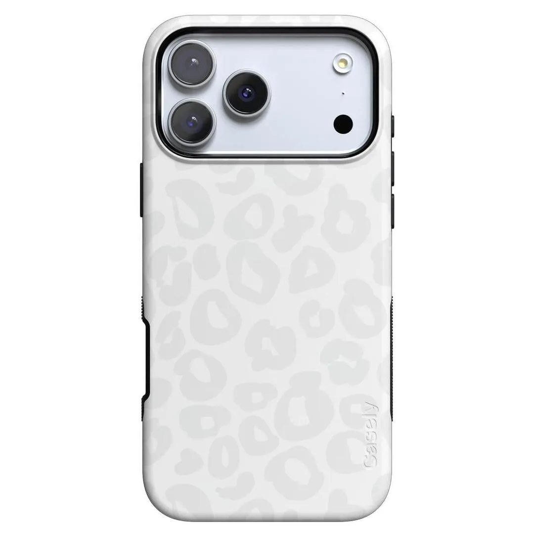 Premium Look Sleek Edge Design Into the Wild | White Snow Leopard Case