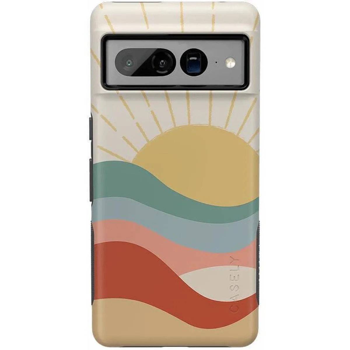 Soft edges Chic Accessory Here Comes the Sun | Colorblock Sunset Google Pixel Case