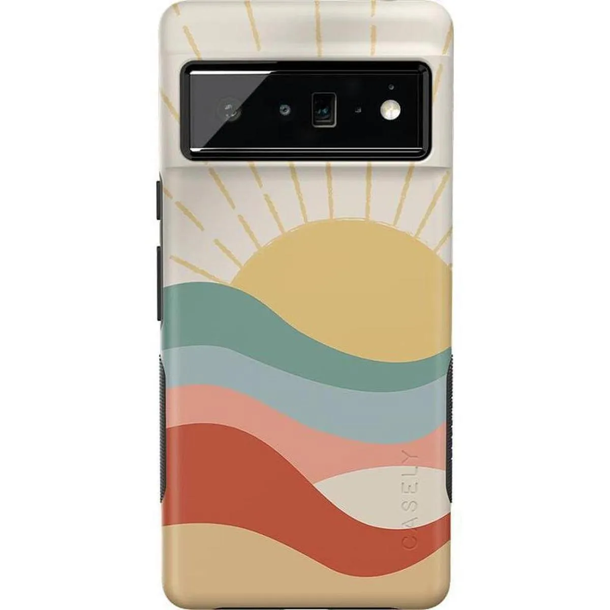 Here Comes the Sun | Colorblock Sunset Google Pixel Case Matte Feel