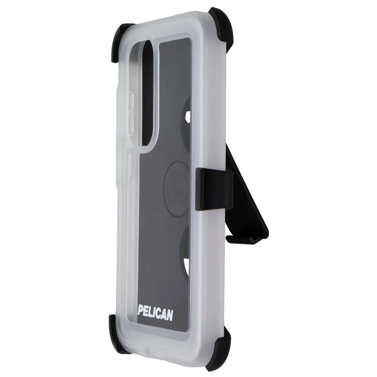 Pelican Voyager Case and Belt Clip Holster for Samsung Galaxy S24 - Clear Strong Outline Comfort Build