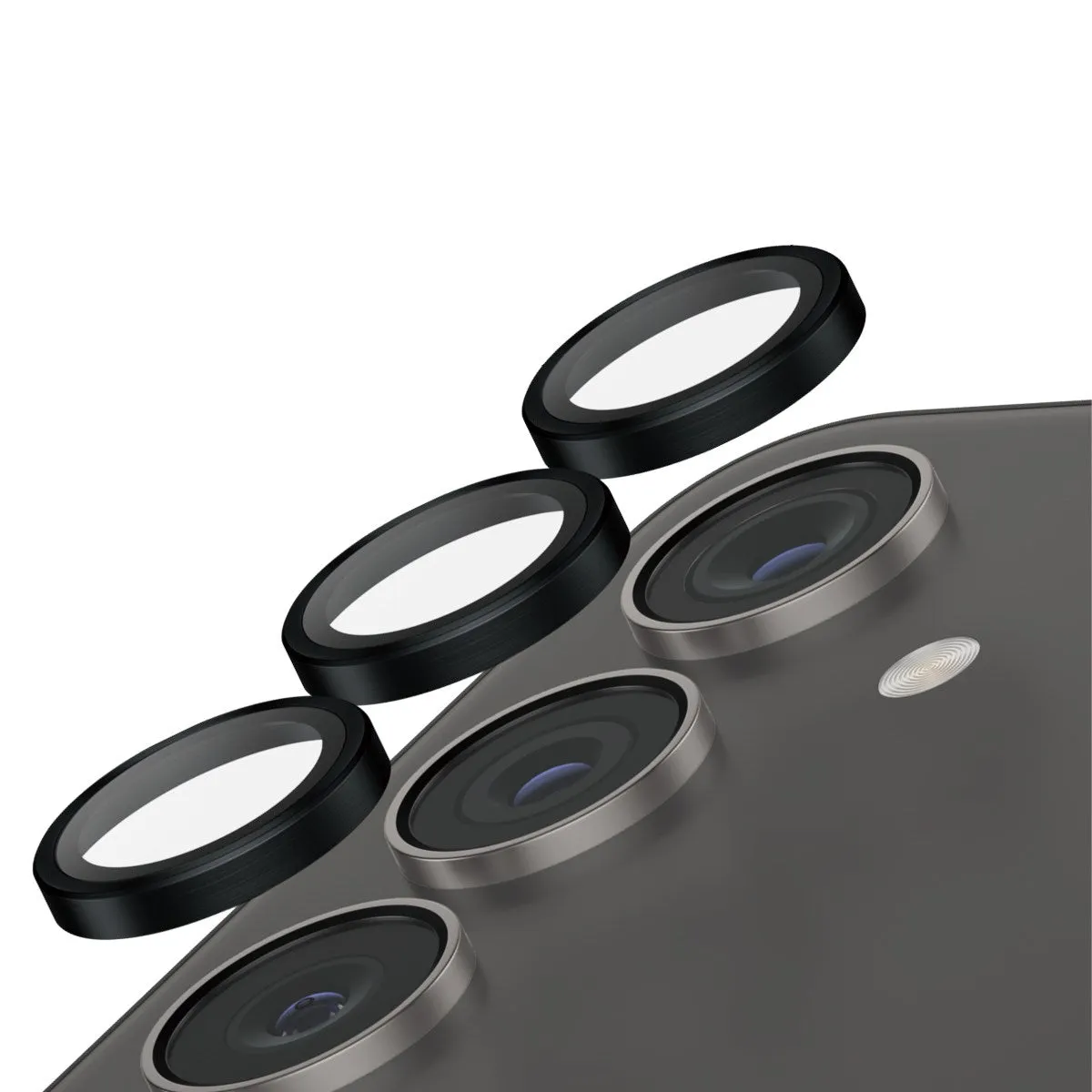 Screen Armor Coating Visual Protection SAFE. by PanzerGlass? Camera Lens Protector Black Samsung Galaxy S24 FE