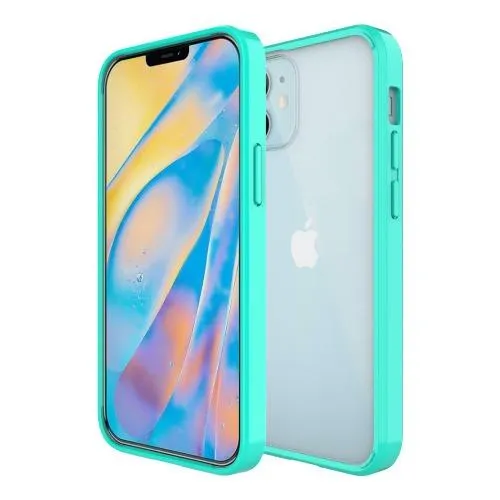 Slim Look Slim Texture Sahara Clear Teal Hard Shell Case - iPhone 12 mini