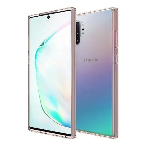 SaharaCase - Crystal Clear Case - Samsung Galaxy Note 10 Plus (2019) - Clear Rose Gold Rugged Frame Design Premium Edge
