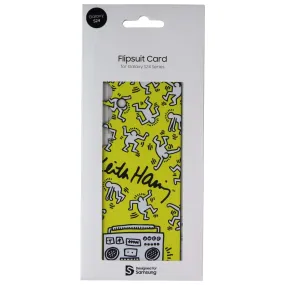 Magnetic Mount Polished Layer Samsung Interactive Flipsuit Card for Galaxy S24 - Keith Haring Yellow