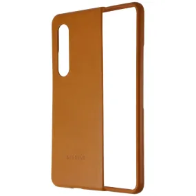 Samsung Leather Protective Cover for Galaxy Z Fold3 5G - Camel (EF-VF926LAEGUS) Versatile Design Outdoor Design