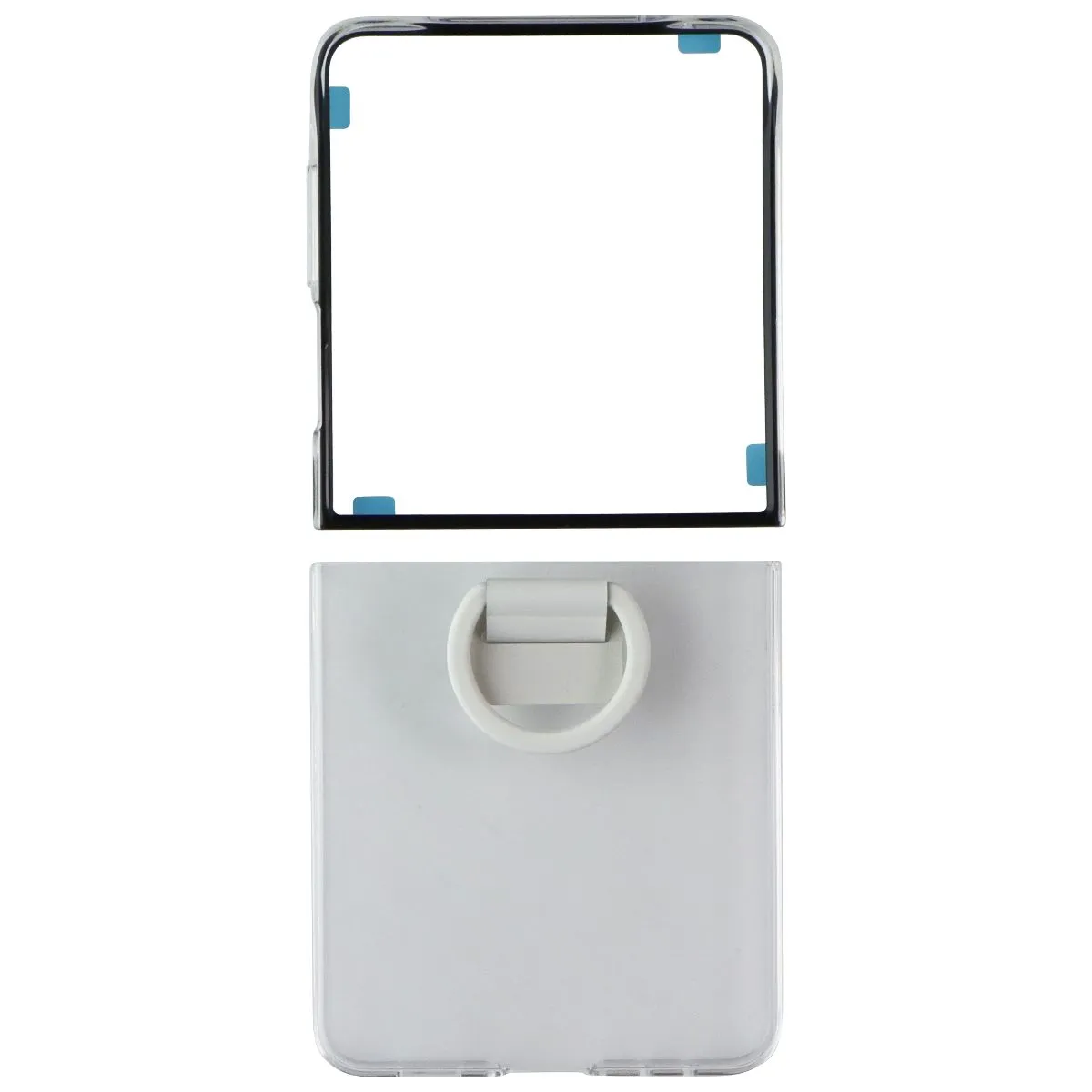 Compact Shell Samsung Official Ring Case (Clear) for Galaxy Z Flip7 - Transparent