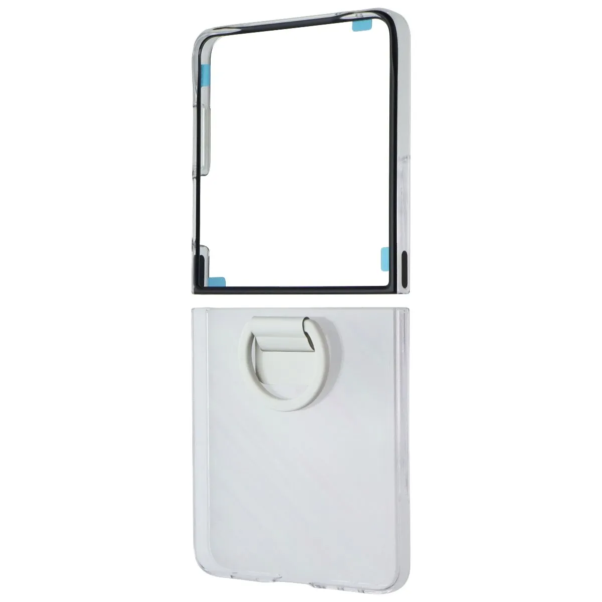 Samsung Official Ring Case (Clear) for Galaxy Z Flip7 - Transparent Smooth Surface