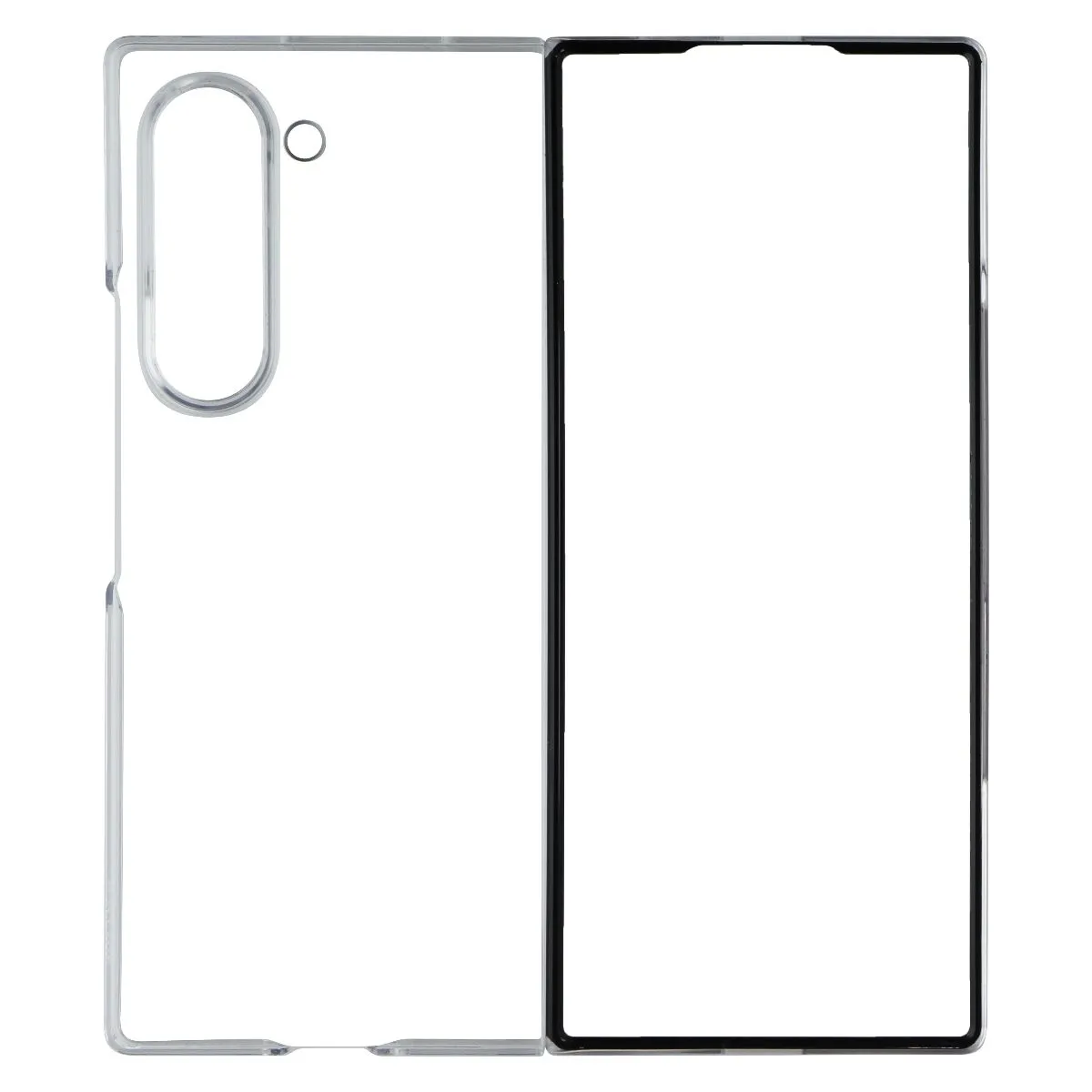 Samsung Official Slim Clear Case for Samsung Galaxy Z Fold6 - Clear Hybrid Build Texture Easy Removal