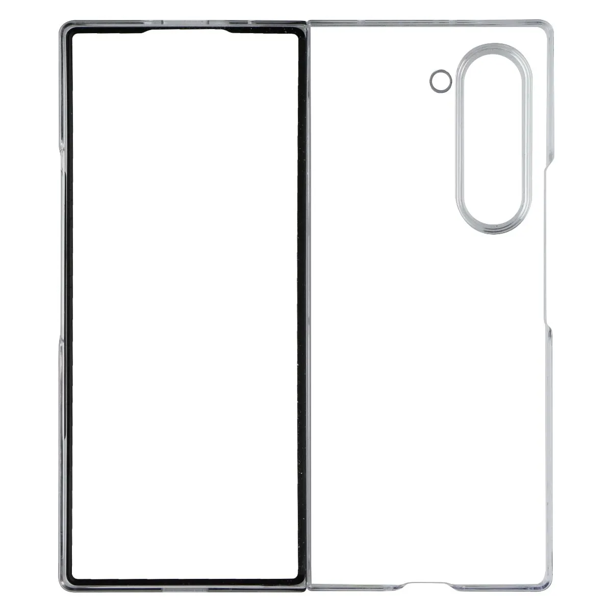 Stylish Detailing Samsung Official Slim Clear Case for Samsung Galaxy Z Fold6 - Clear