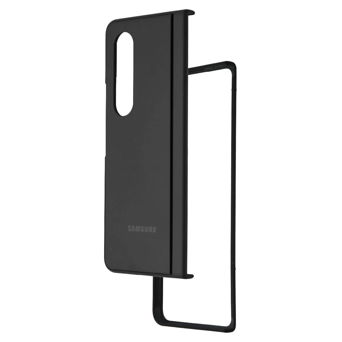 Samsung Official Slim Standing Cover for Galaxy Z Fold4 - Black Clear Protection