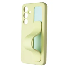 Scratch Guard Elegant Surface Samsung Official Standing Grip Case for Galaxy S24 FE - Yellow