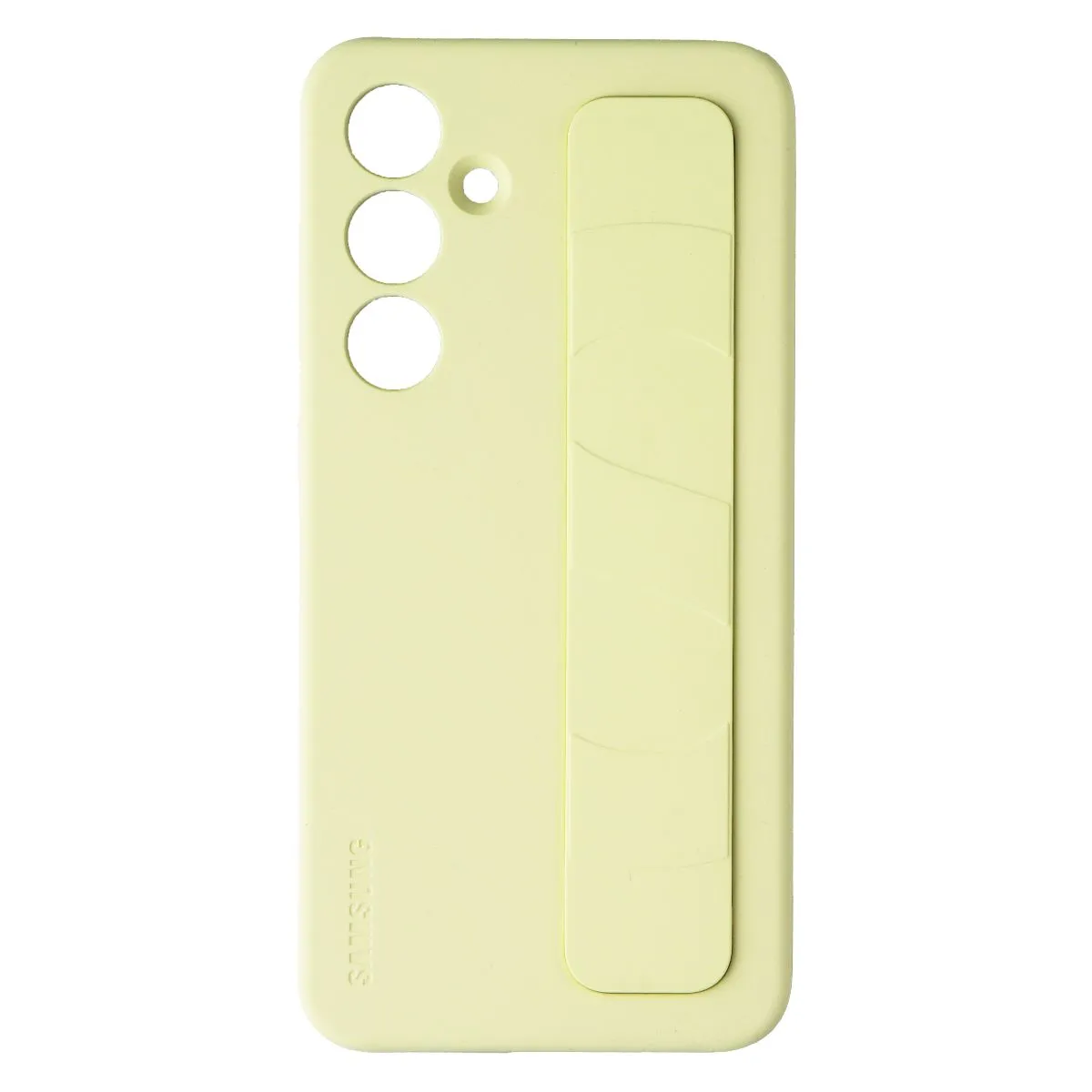 Sleek Texture Comfort Edge Texture Samsung Official Standing Grip Case for Galaxy S24 FE - Yellow