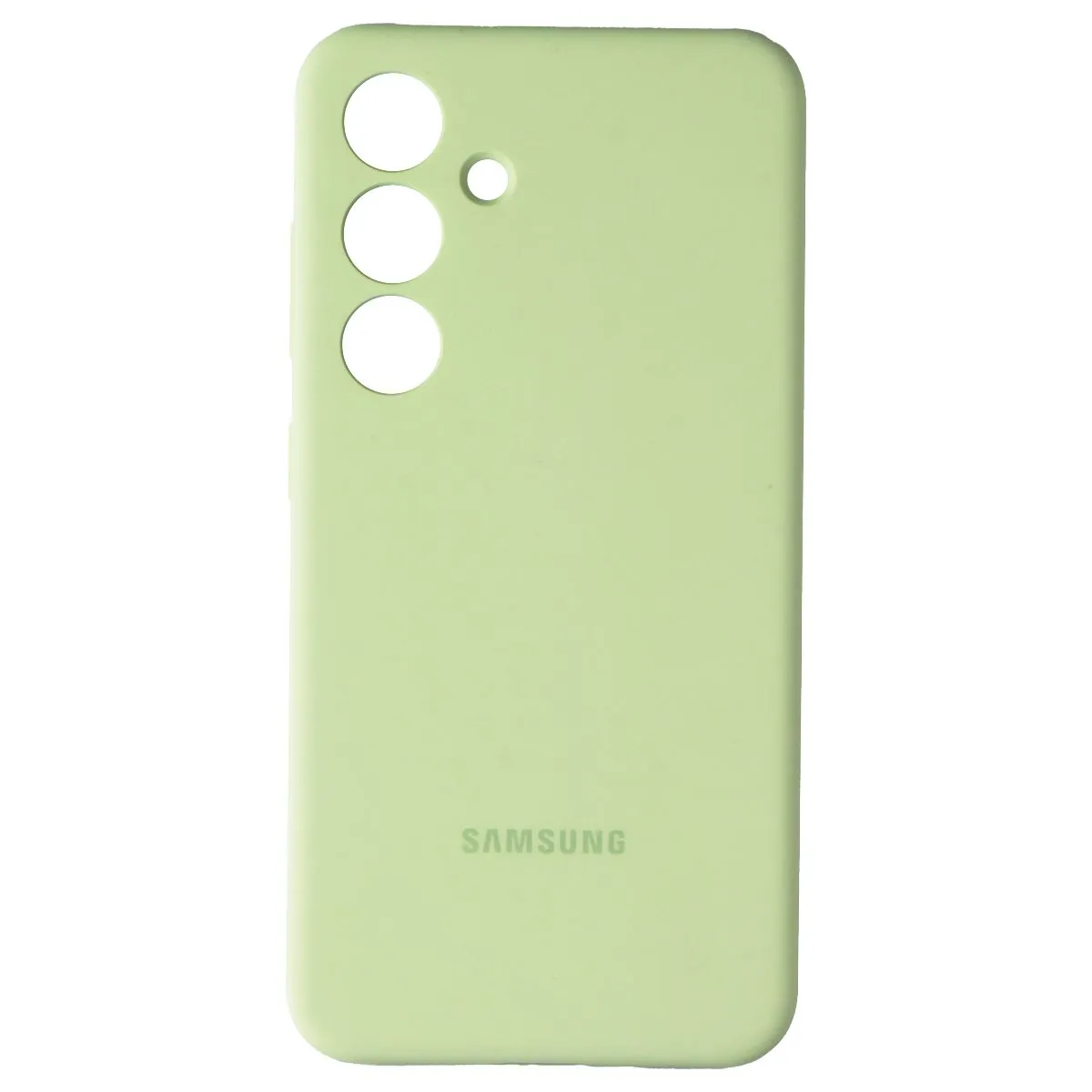 Gloss Surface Samsung Silicone Case for Samsung Galaxy S24 - Light Green Lime (EF-PS921TGEGCA)