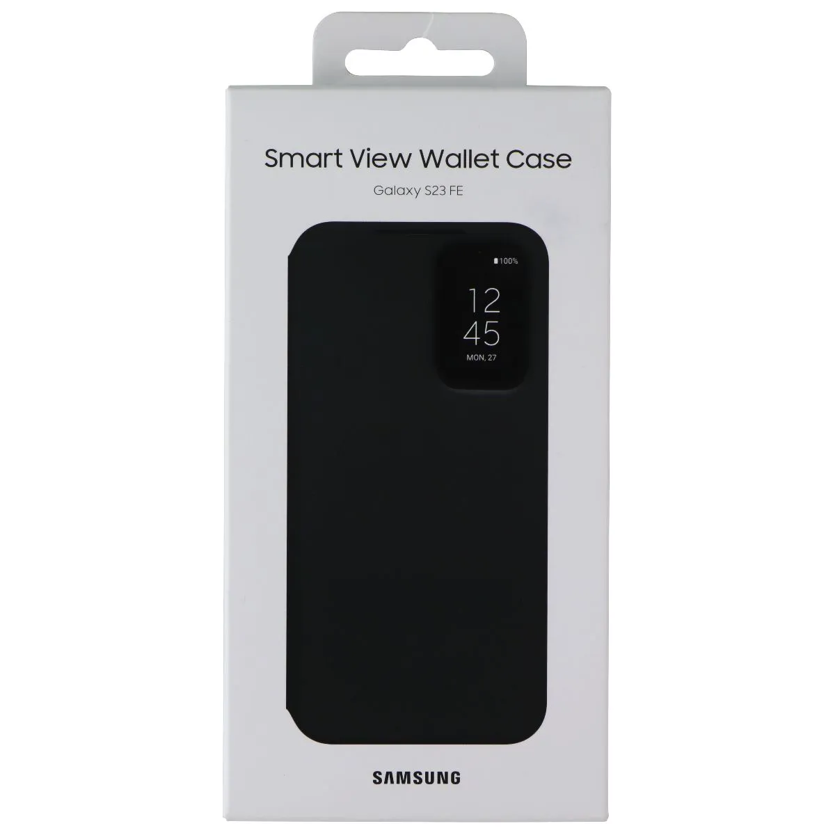 Outdoor Protection Durable Protection Layer Samsung Smart View Wallet Case for Galaxy S23 FE - Black
