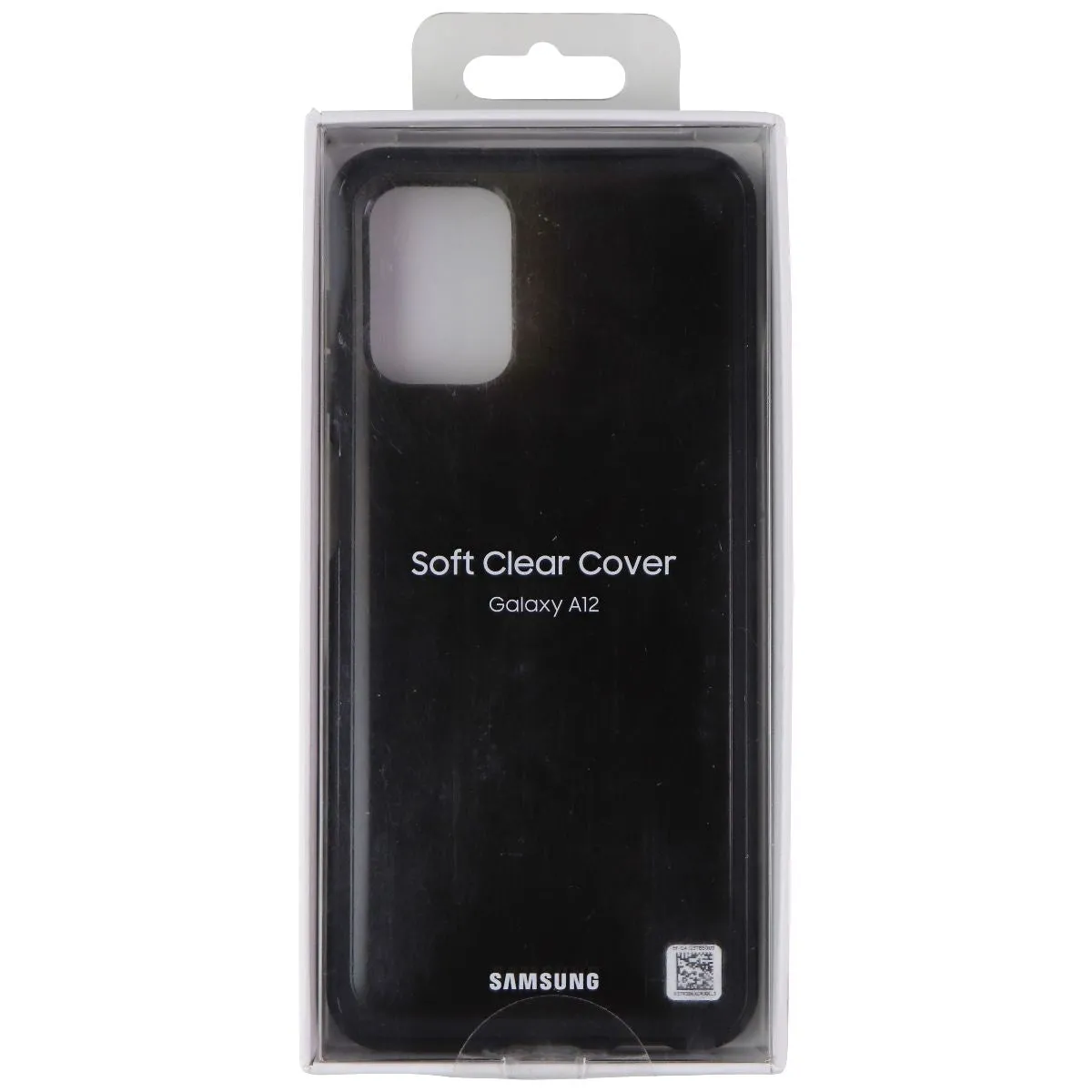 Samsung Soft Clear Cover for Galaxy A12 Smartphones - Black (EF-QA125TBEVZW) Comfort Feel
