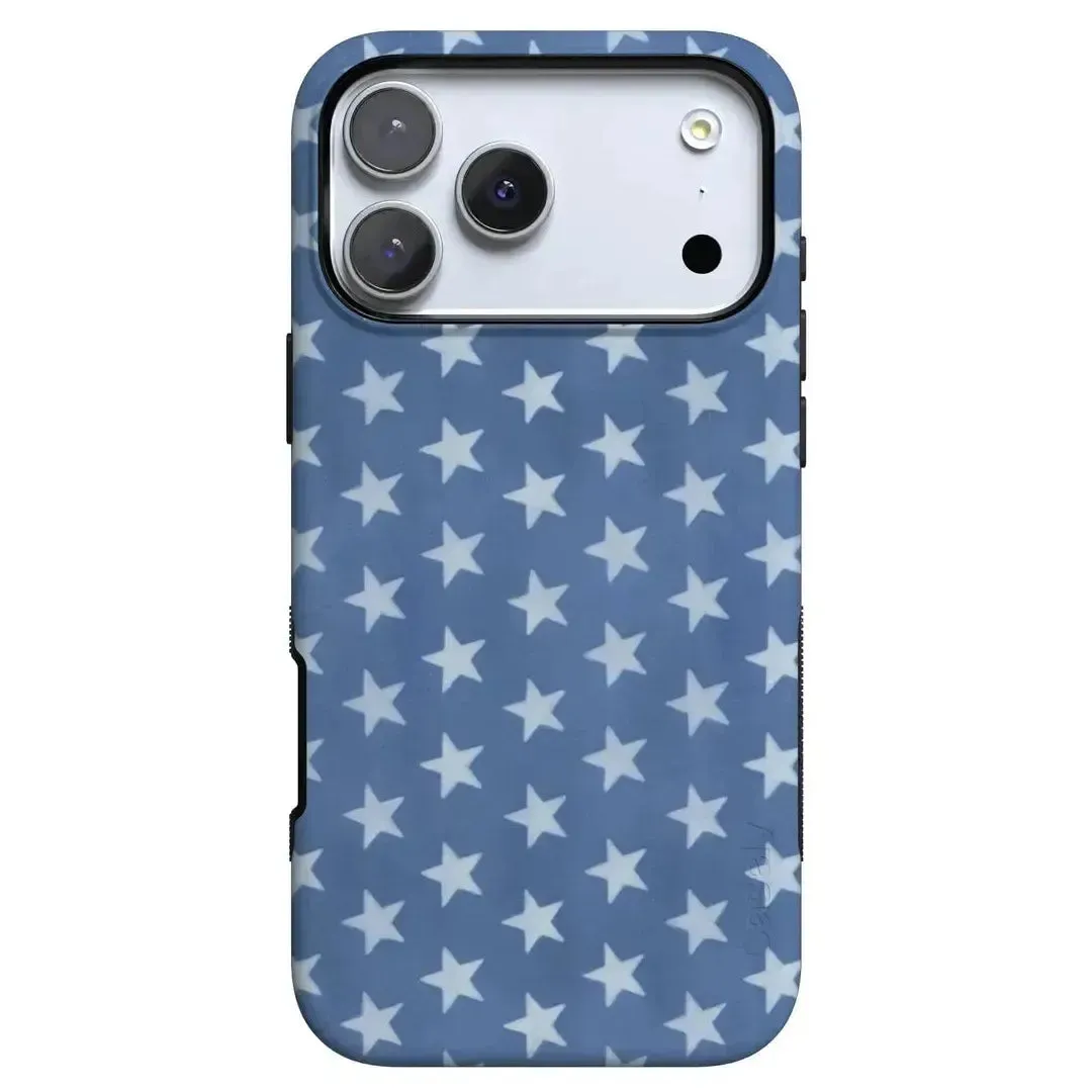 Tough Grip Stylish Detail Layer Coastal Blues | Denim Stars Case