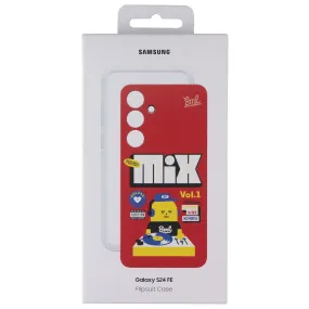 Samsung Official Flipsuit Case for Galaxy S24 FE - Red (Mix Vol 1) Casual Design