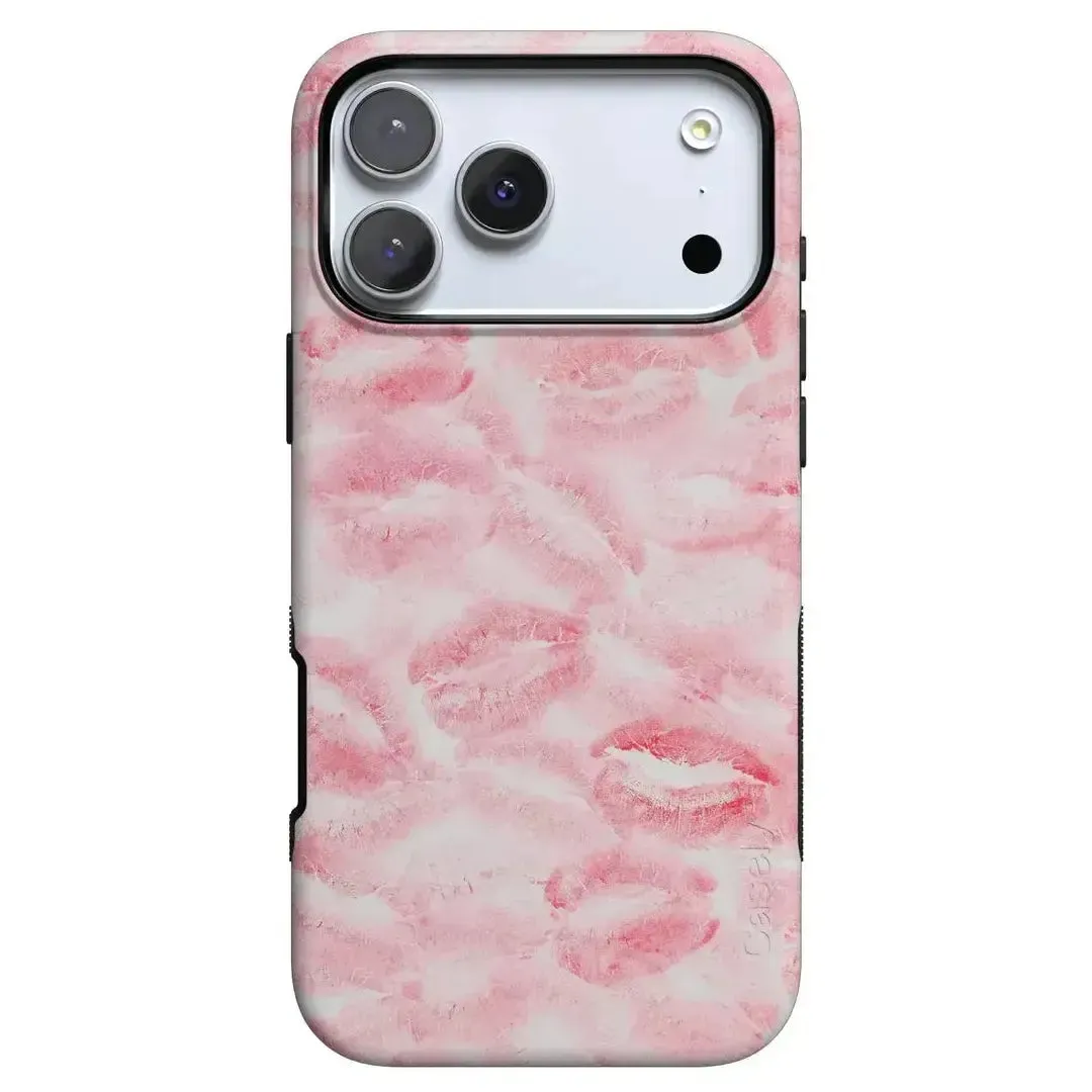 Sealed with a Kiss | Pink Lipstick Case Durable Edge Finish Smooth Texture Pattern