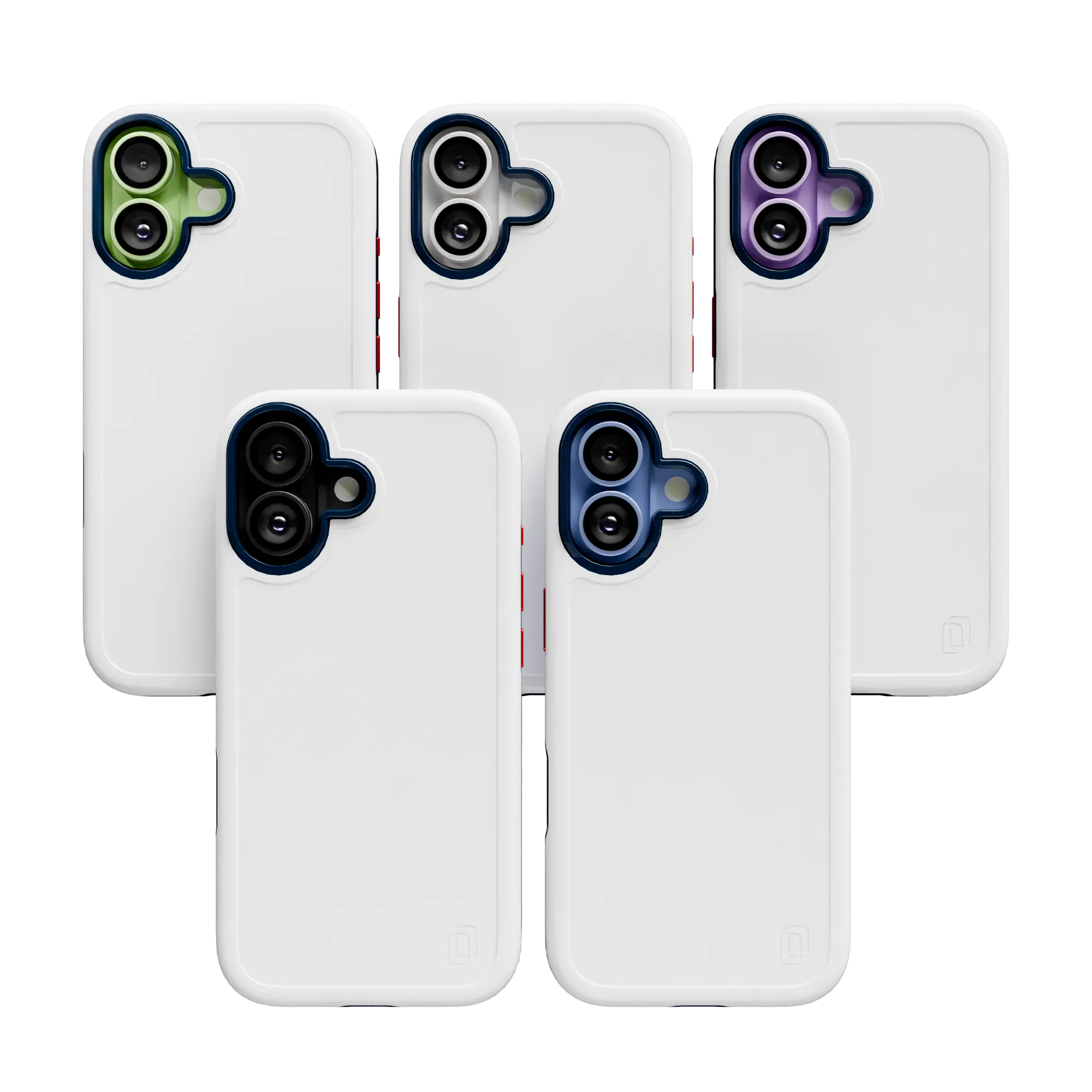 Shock-Absorbent MagSafe? Case for Apple iPhone 17 in Red, White & Blue | Fortitude Series Glossy surface Refined Texture