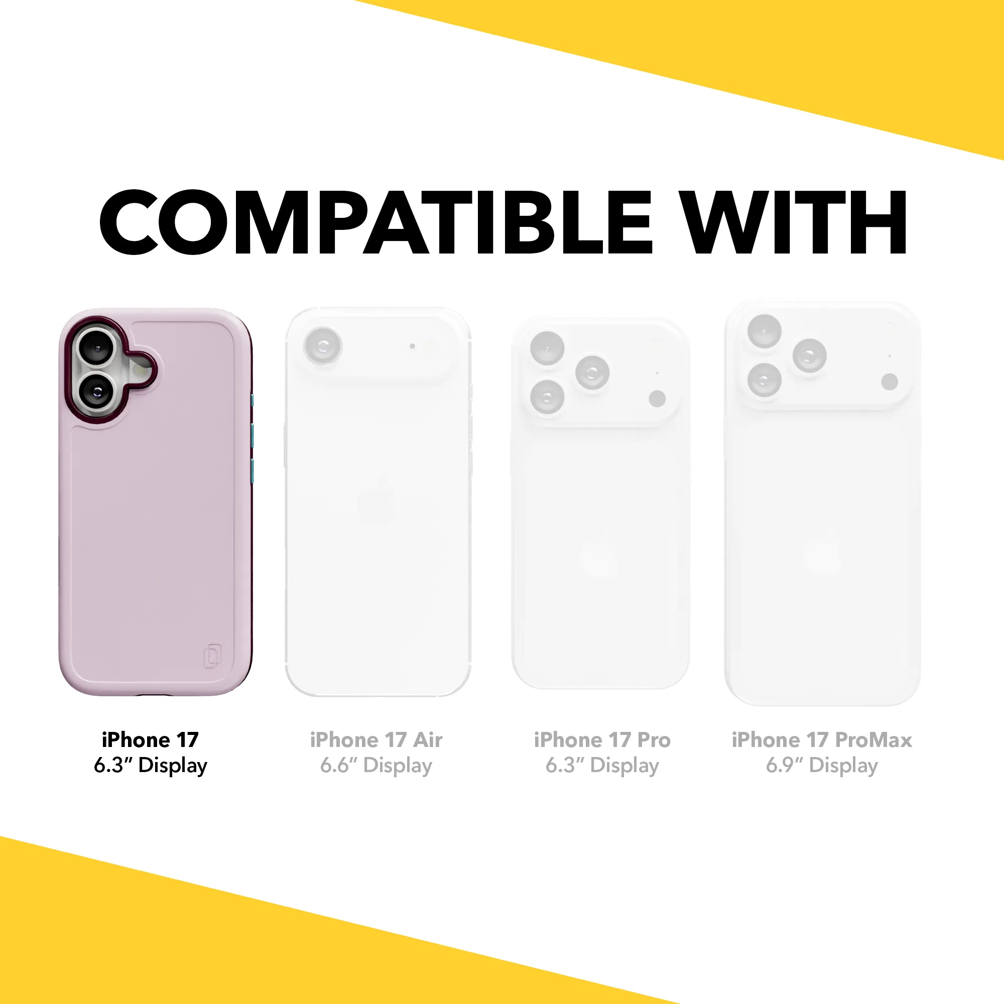 Shock-Absorbent MagSafe? Case for Apple iPhone 17 in Rose Quartz | Fortitude Series Ergonomic Texture Hybrid Texture Design