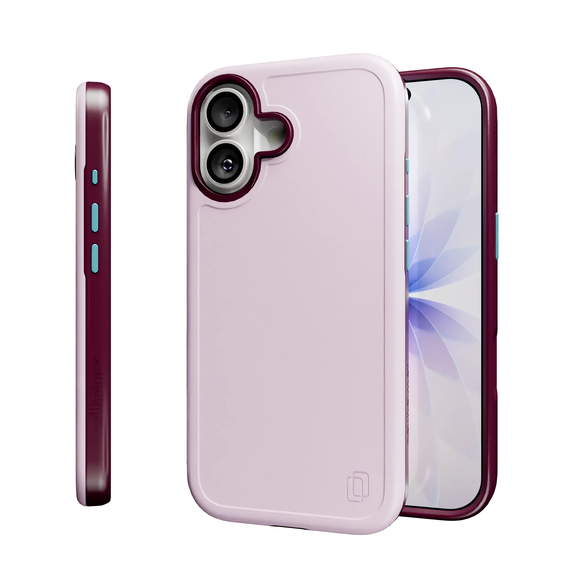 Non slip grip Color Pattern Shock-Absorbent MagSafe? Case for Apple iPhone 17 in Rose Quartz | Fortitude Series