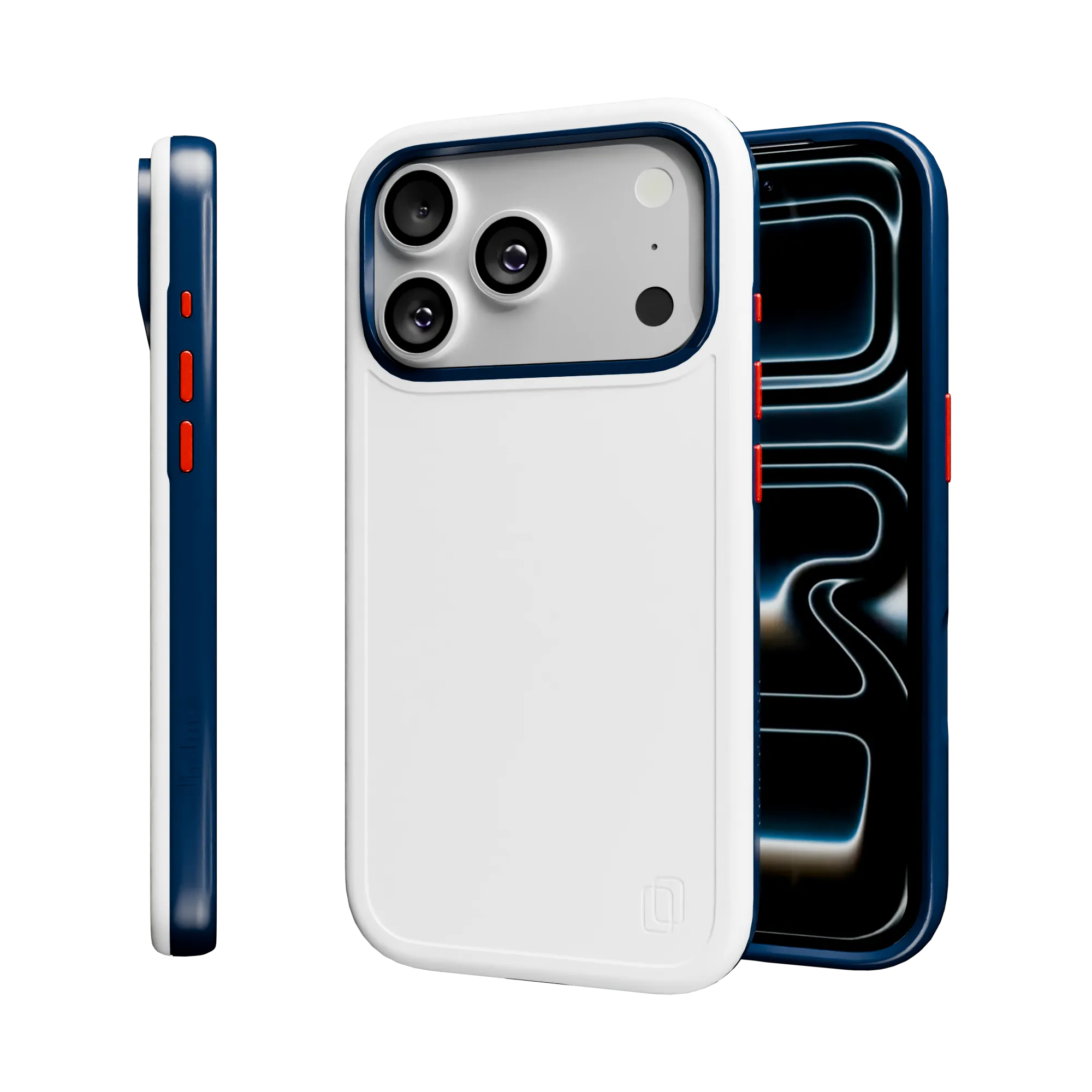 Shock-Absorbent MagSafe? Case for Apple iPhone 17 Pro in Red, White & Blue | Fortitude Series Portable Case