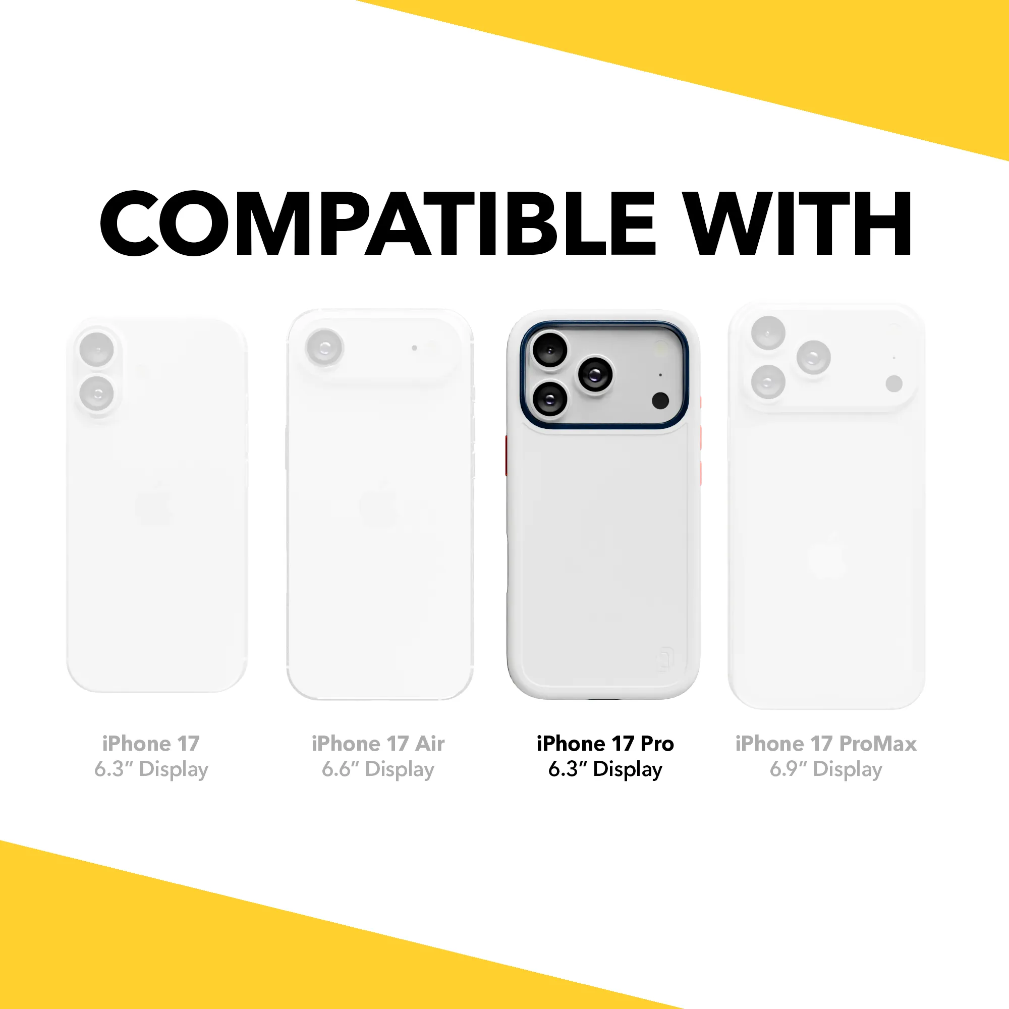 Chic Accessory Shock-Absorbent MagSafe? Case for Apple iPhone 17 Pro in Red, White & Blue | Fortitude Series