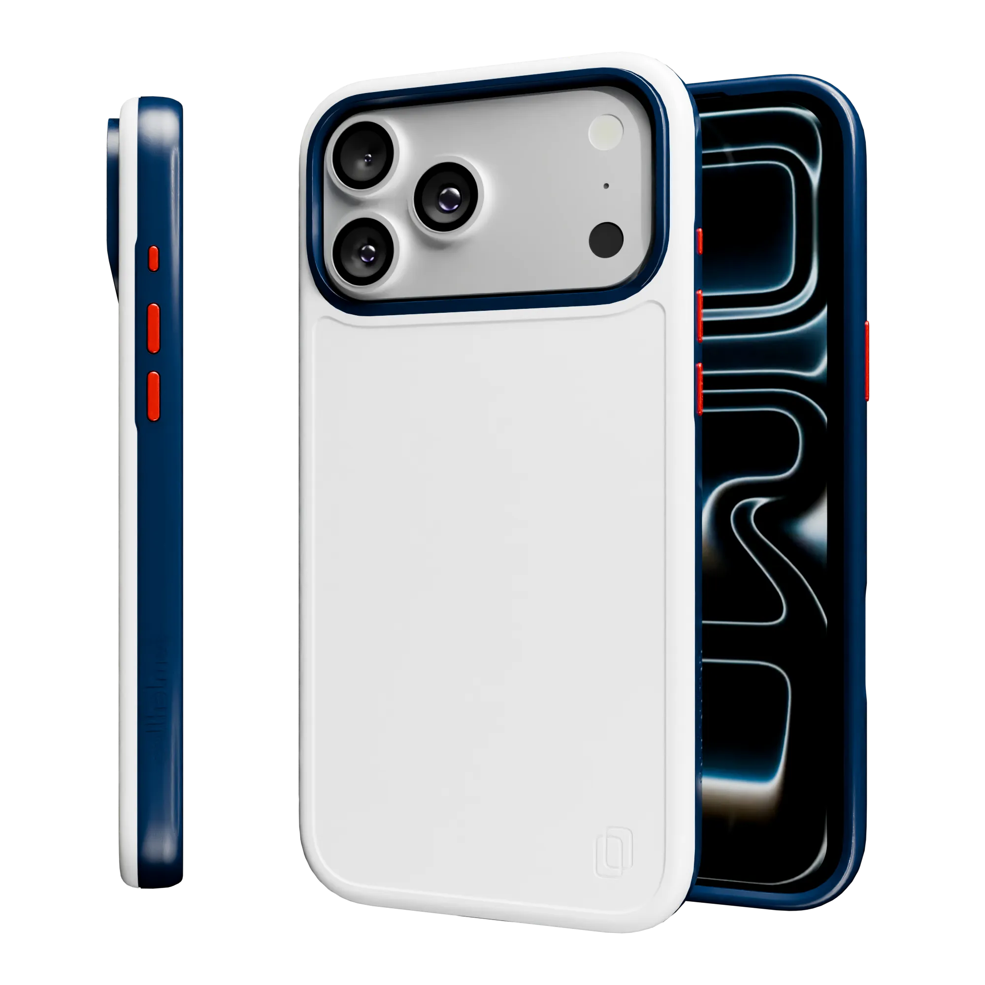 Protective Finish Strong Shell Shock-Absorbent MagSafe? Case for Apple iPhone 17 Pro Max in Red, White & Blue | Fortitude Series