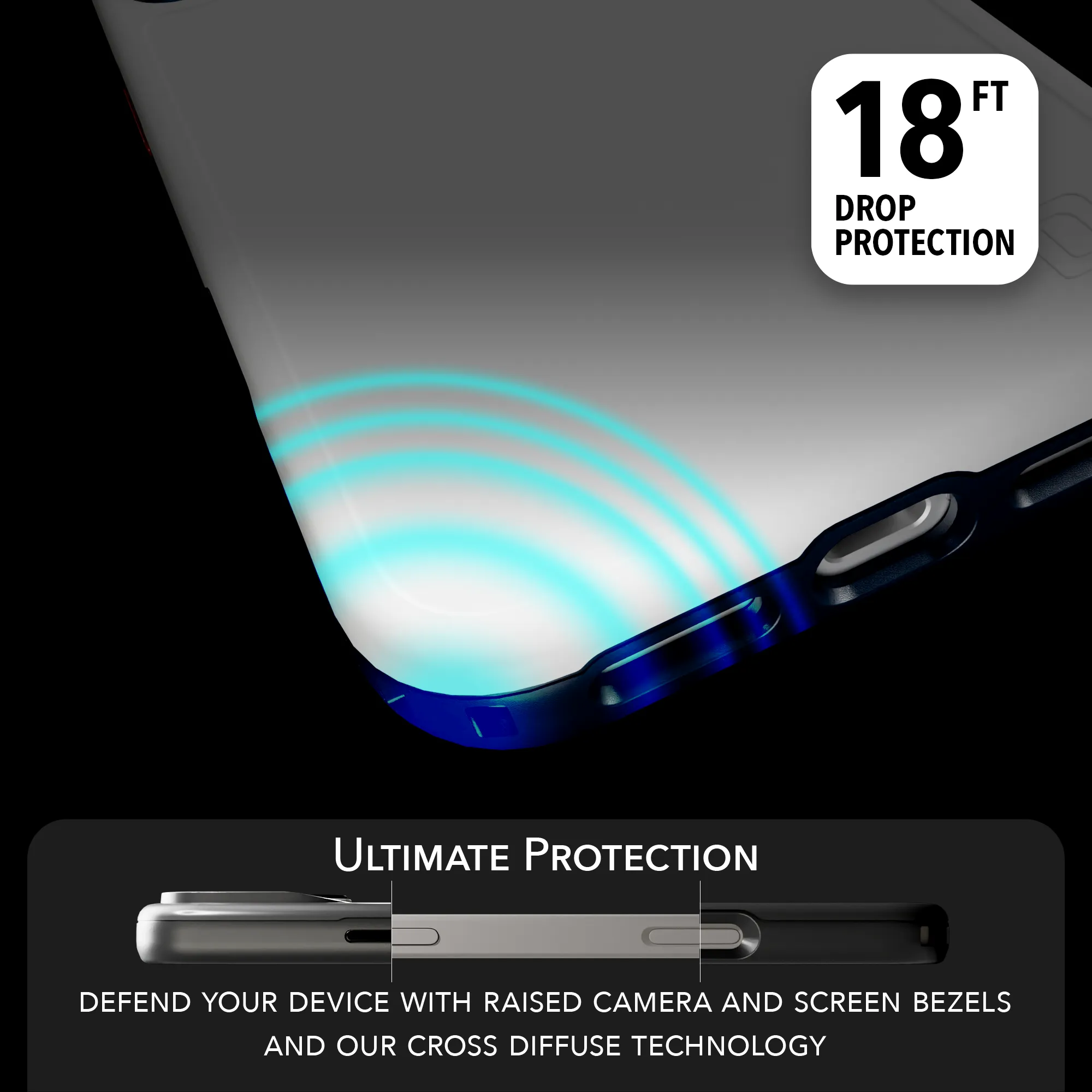 Comfort Layer Texture Shock-Absorbent MagSafe? Case for Apple iPhone 17 Pro Max in Red, White & Blue | Fortitude Series