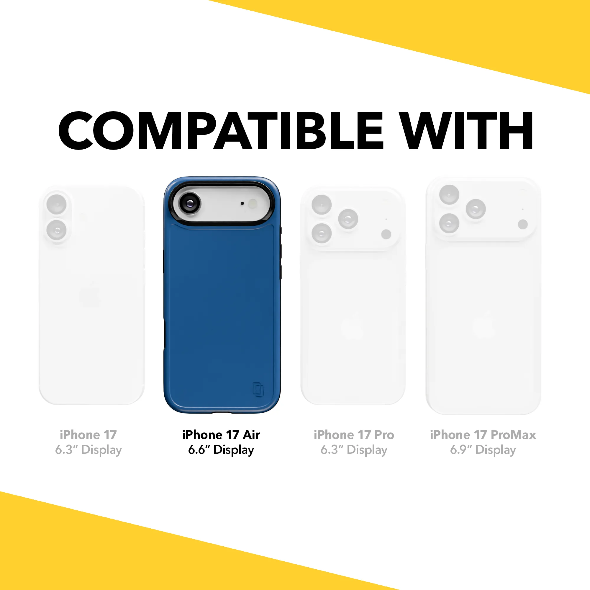 Shock-Absorbent MagSafe? Case for Apple iPhone Air in Bermuda Blue | Fortitude Series Modern Texture Look