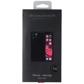 dbramante1928 Herning Snap-On Case for Apple iPhone 11 Pro - Black Leather Handcrafted Design