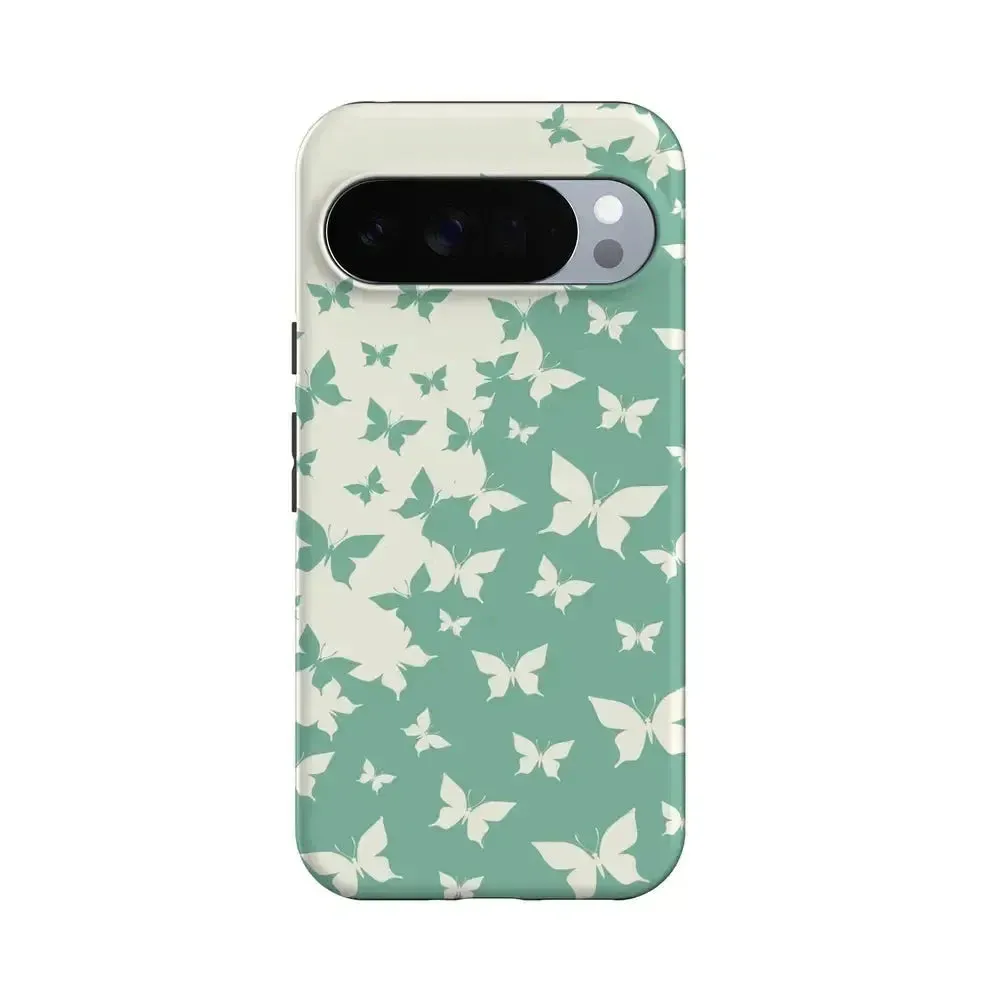 anti fingerprint Creative Style Butterfly Effect | Sage Colorblock Google Pixel Case