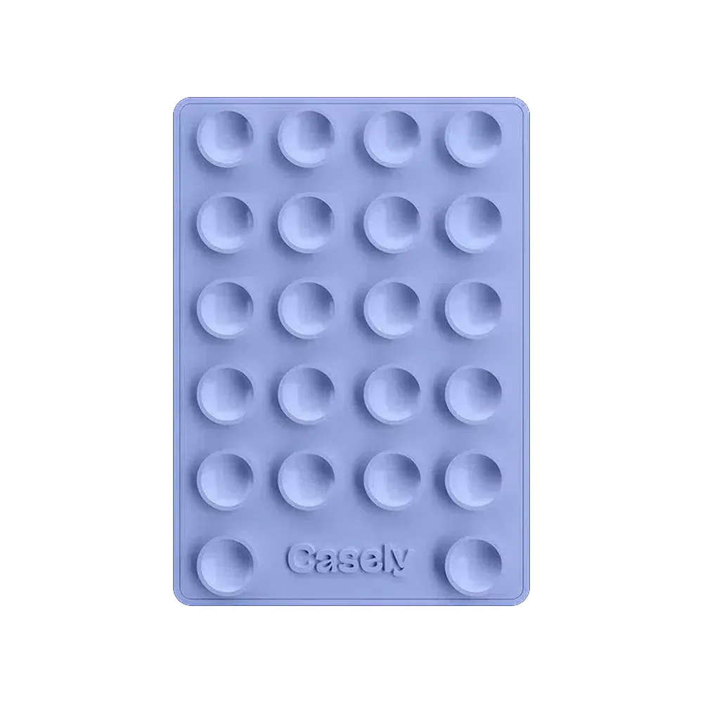 Shock Resistant Armor Grippy | Periwinkle Silicone Suction Phone Mount with MagSafe Tablet Armor Max Elite protective travel shell