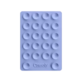 Shock Resistant Armor Grippy | Periwinkle Silicone Suction Phone Mount with MagSafe Tablet Armor Max Elite protective travel shell