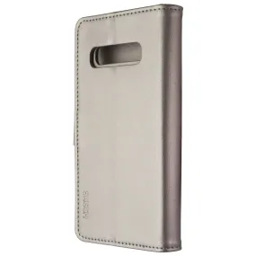 Skech Polo Book Clutch Wallet Cover Detachable Case for Galaxy S10 - Gold Stylish Choice Creative Pattern