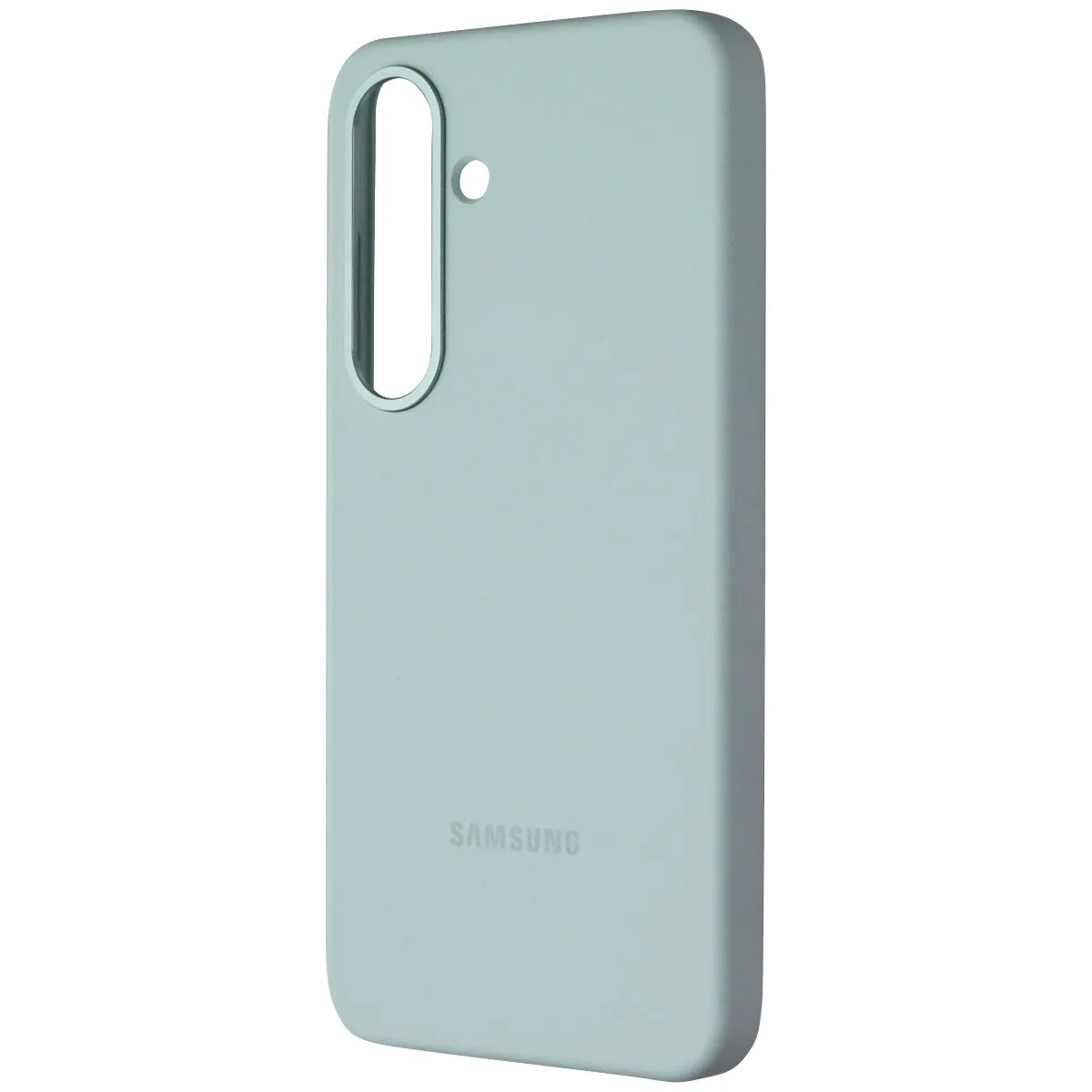 Samsung Official Silicone Case for Samsung Galaxy S25 - Mint Glossy Pattern Portable Accessory