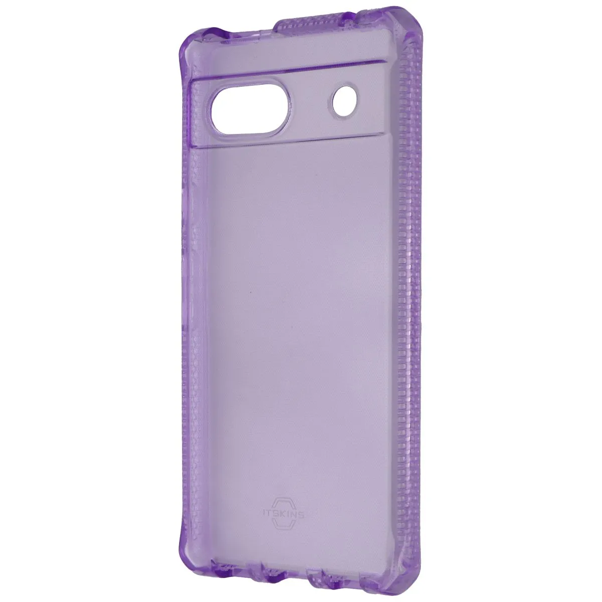 ITSKINS Spectrum_R Clear Protective Case for Google Pixel 7a - Light Purple Soft Surface Design Protective Pattern