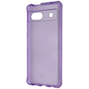 ITSKINS Spectrum_R Clear Protective Case for Google Pixel 7a - Light Purple Soft Surface Design Protective Pattern