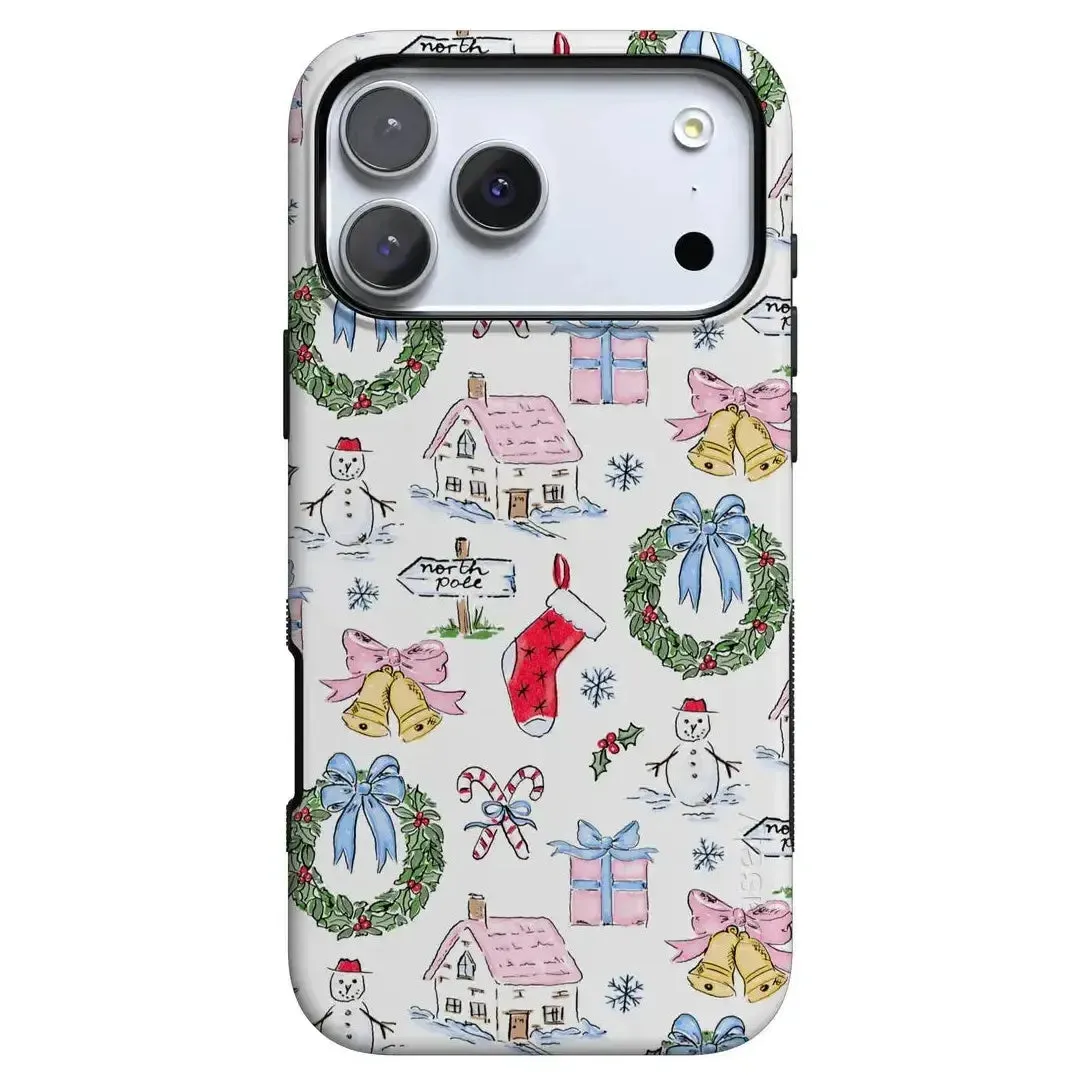 Christmas Morning | Vintage Cartoon Case Durable Texture
