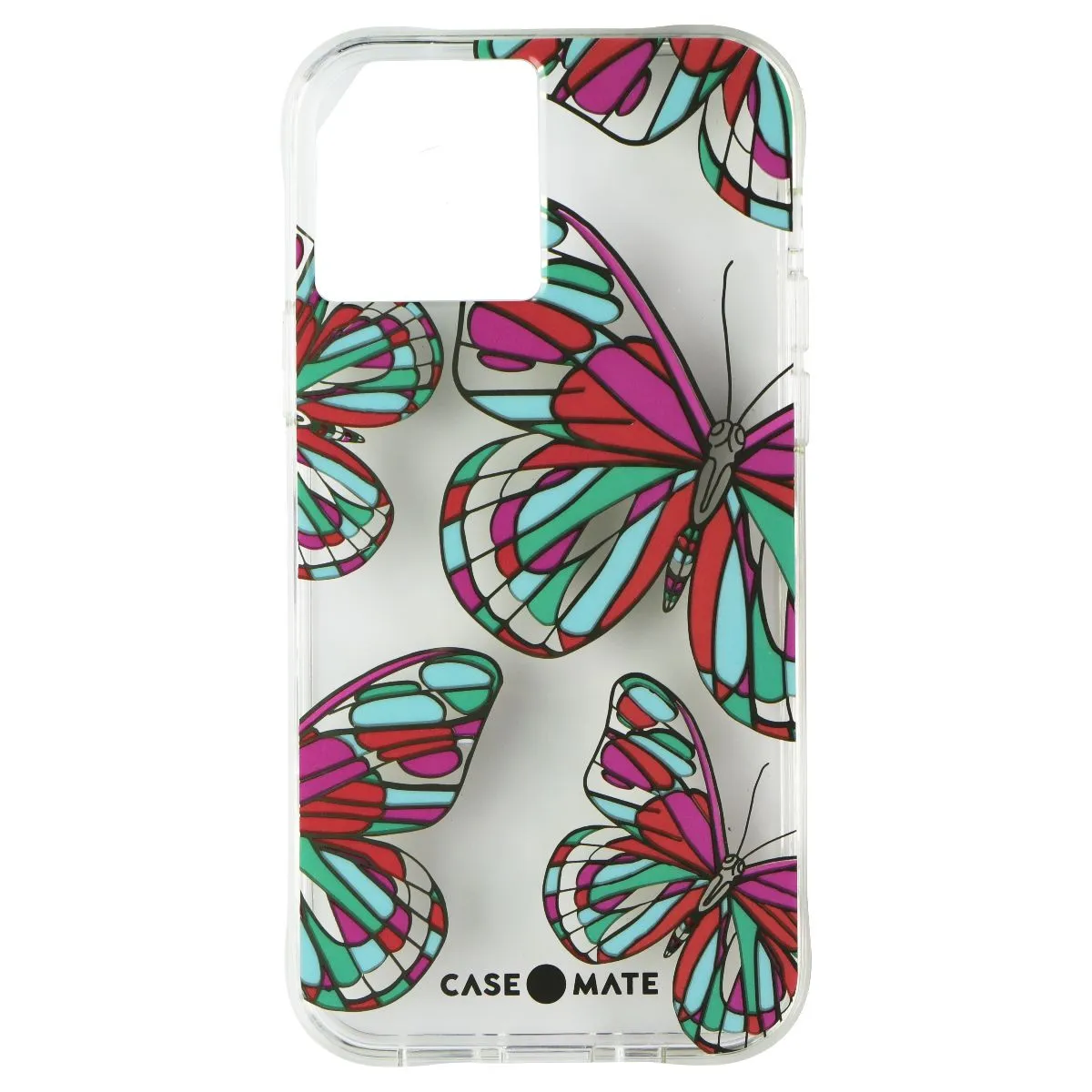 Case-Mate Prints Series Case for Apple iPhone 12 / iPhone 12 Pro - Butterflies Premium Texture Layer Classic Grip