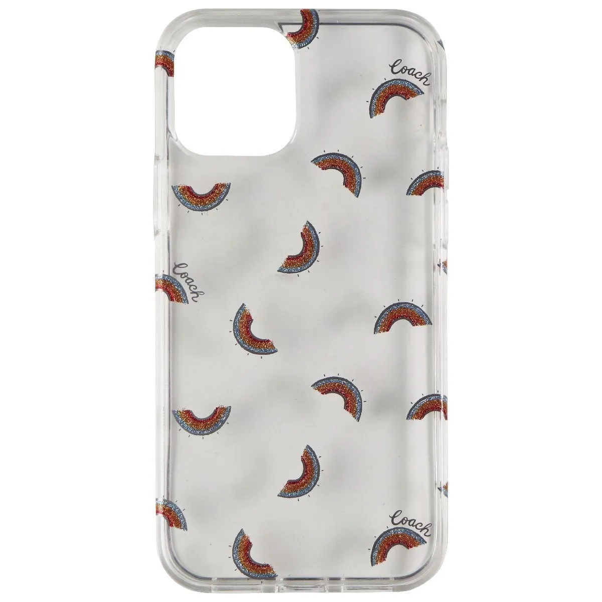Frosted Finish Soft touch layer Coach New York Protective Case for Apple iPhone 12 & iPhone 12 Pro - Rainbow