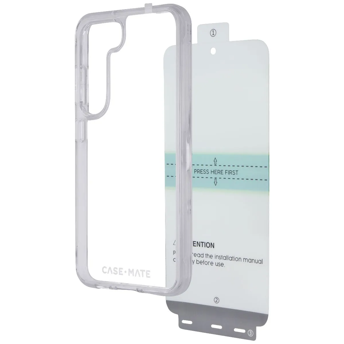 Case-Mate Protection Pack Case & Screen Protector for Galaxy S23 - Clear Protective Build Hard Edge