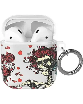 slim fit pad protector sleek ergonomic protector Slim Shield Pro Forever Grateful | Grateful Dead Skeleton Floral AirPods Case