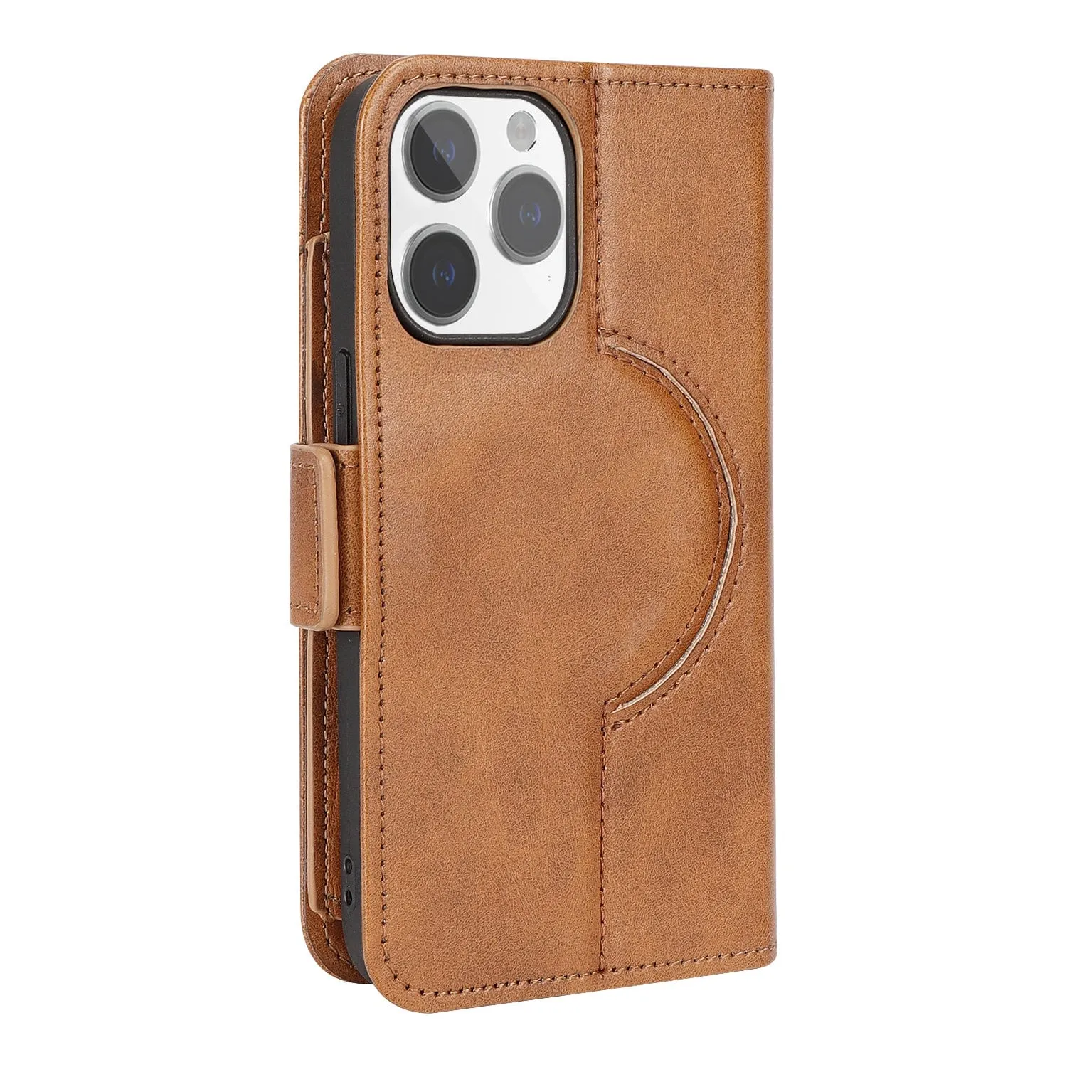 Easy Removal iPhone 15 Pro Max Leather Wallet Case with MagSafe - Card Holder | Indy Series