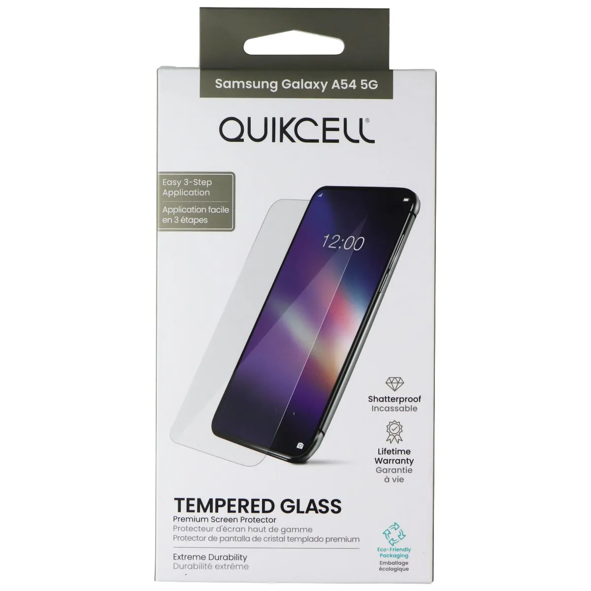 Anti Oil Quikcell Tempered Glass Premium Screen Protector for Samsung Galaxy A54 5G