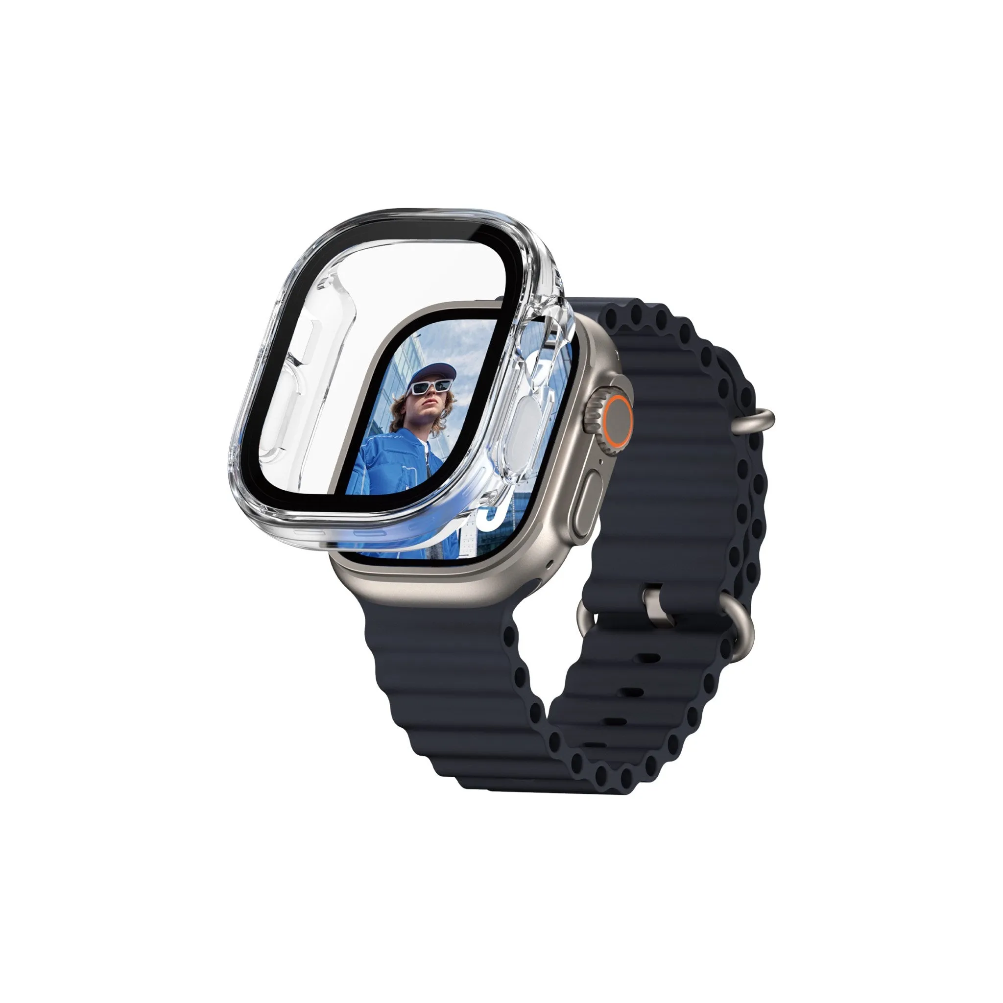 Classic Style PanzerGlass? Case Squad Full Body Transparent Apple Watch Ultra 3 | Ultra 2 | Ultra | 49mm
