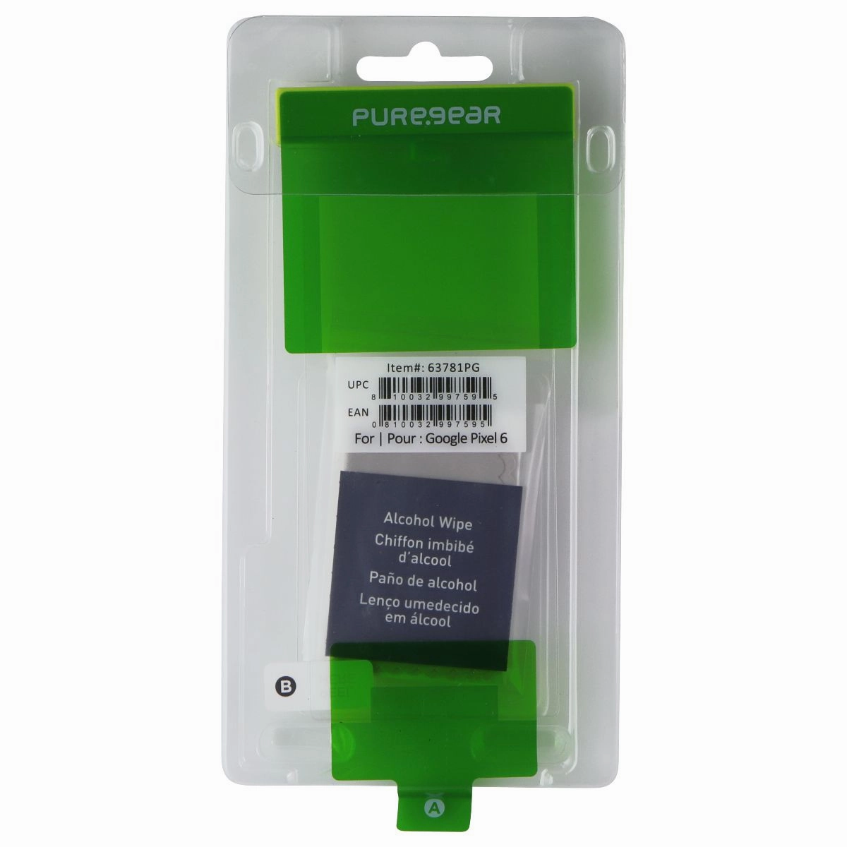 PureGear Tempered Glass Screen for Google Pixel 6 - Clear (BULK) 63781PG Tempered Glass Film