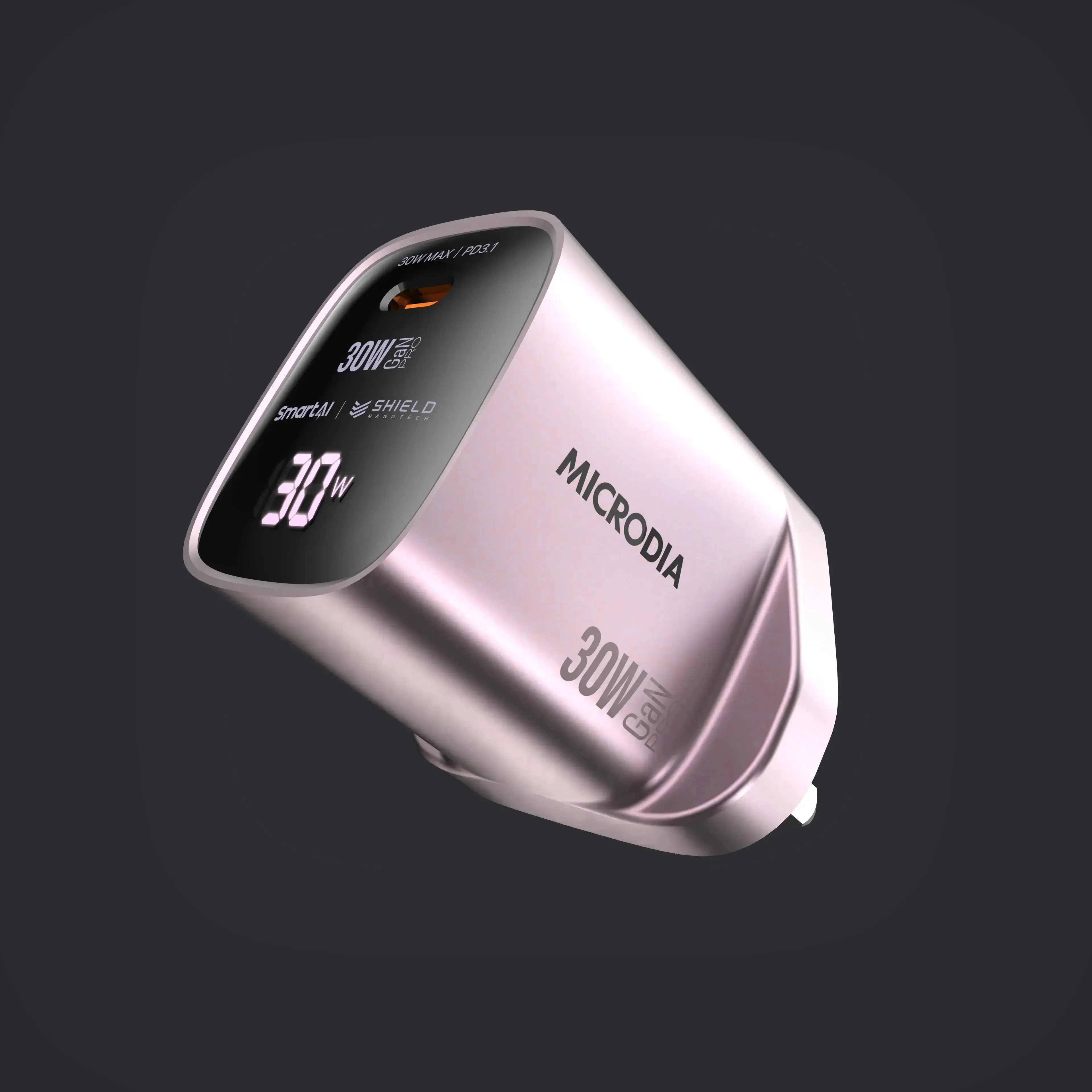 SMARTCube? Vision 30W with Power Display USB-C PD3.1 Modern Grip Texture Refined Form